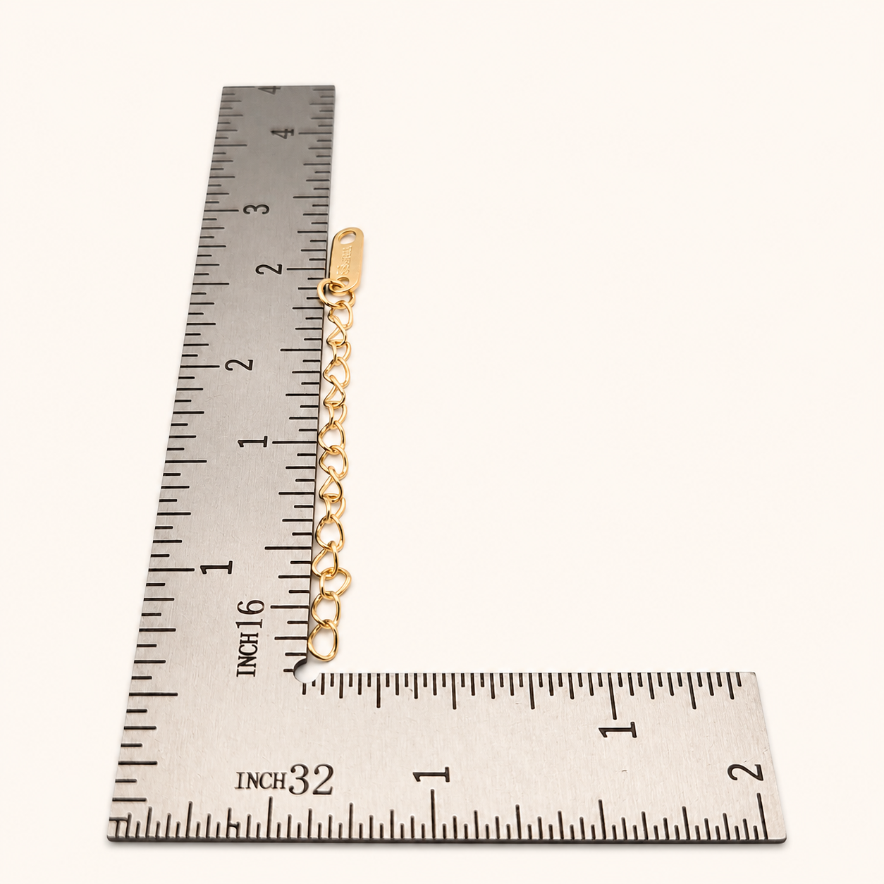 2.2" Gold Chain Extender (10 Pack)