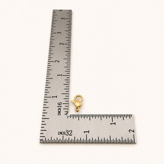 13mm Light Gold Lobster Clasp