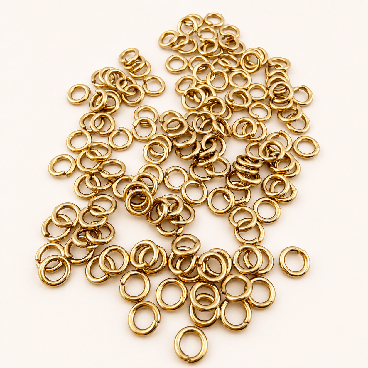 5mm • 18 Gauge - 24K Gold Open Jump Rings