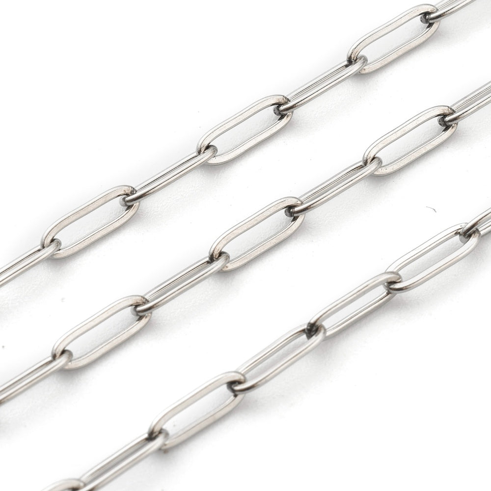 Slim Paperclip Chain – 9x3mm