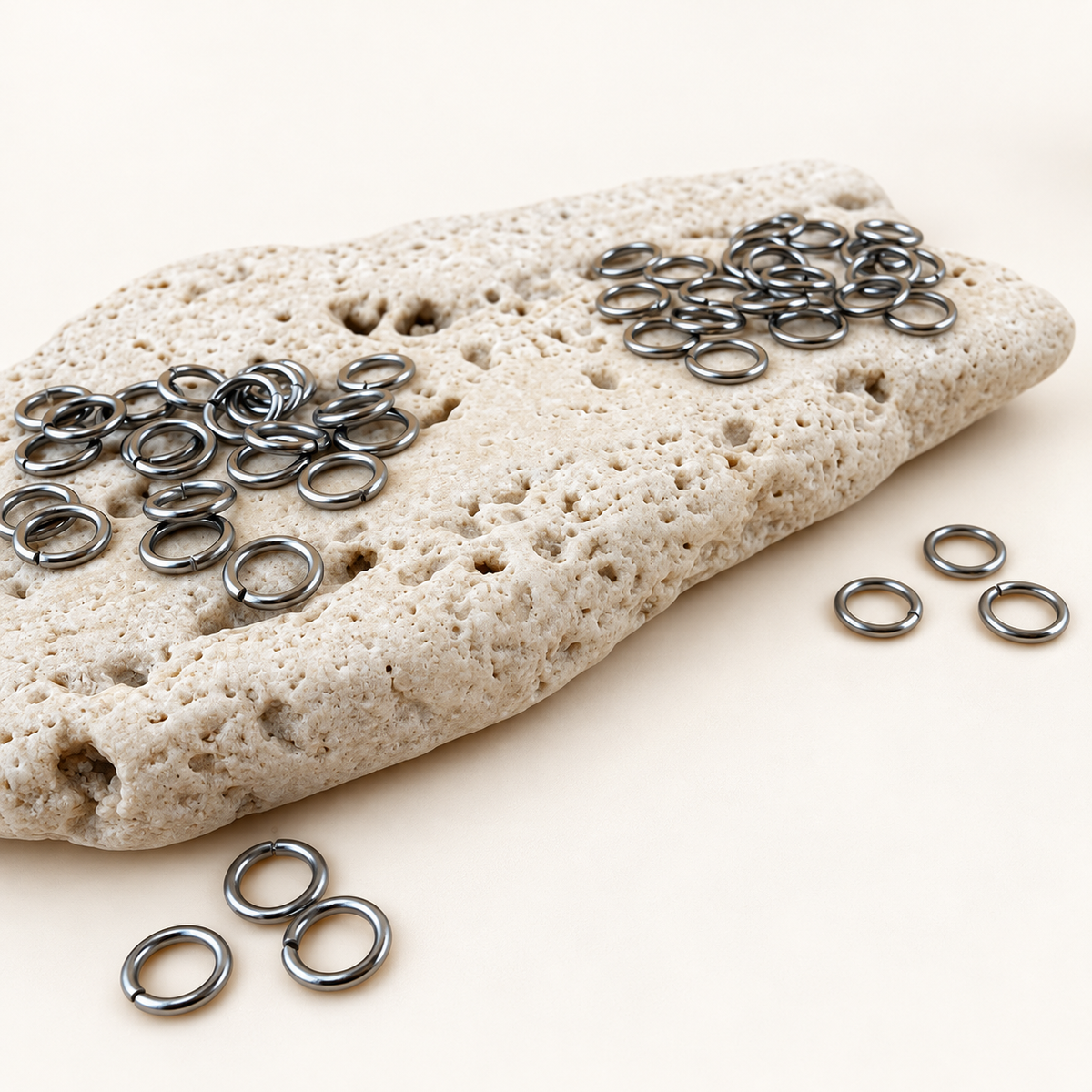 6mm Open Jump Rings - Multiple Gauge Options