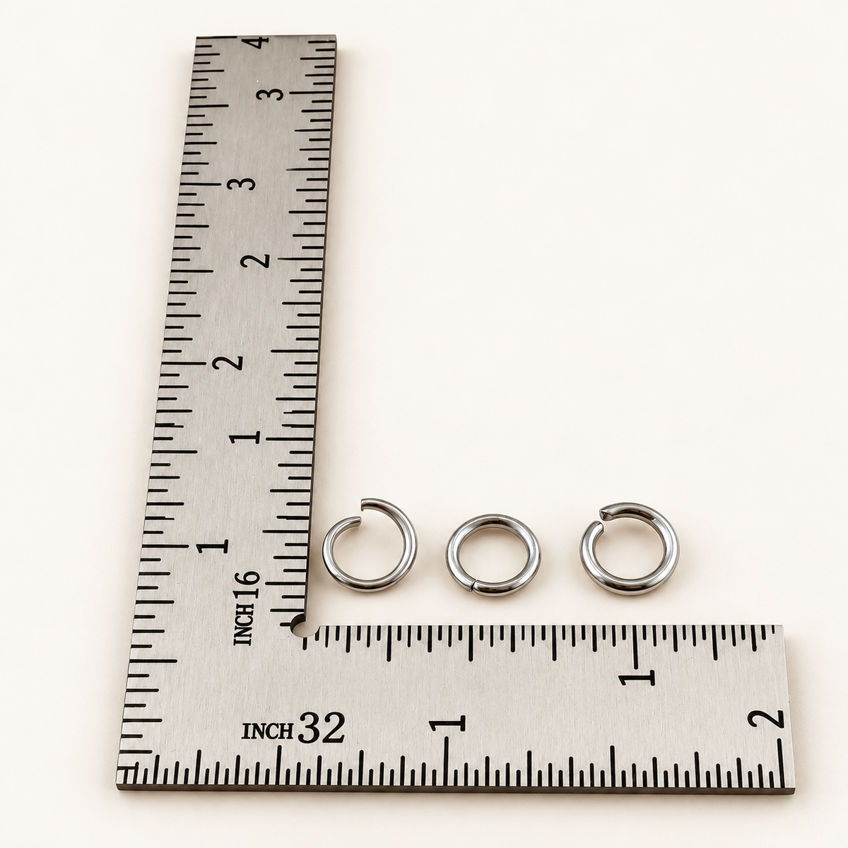 8mm Open Jump Rings - Multiple Gauge Options