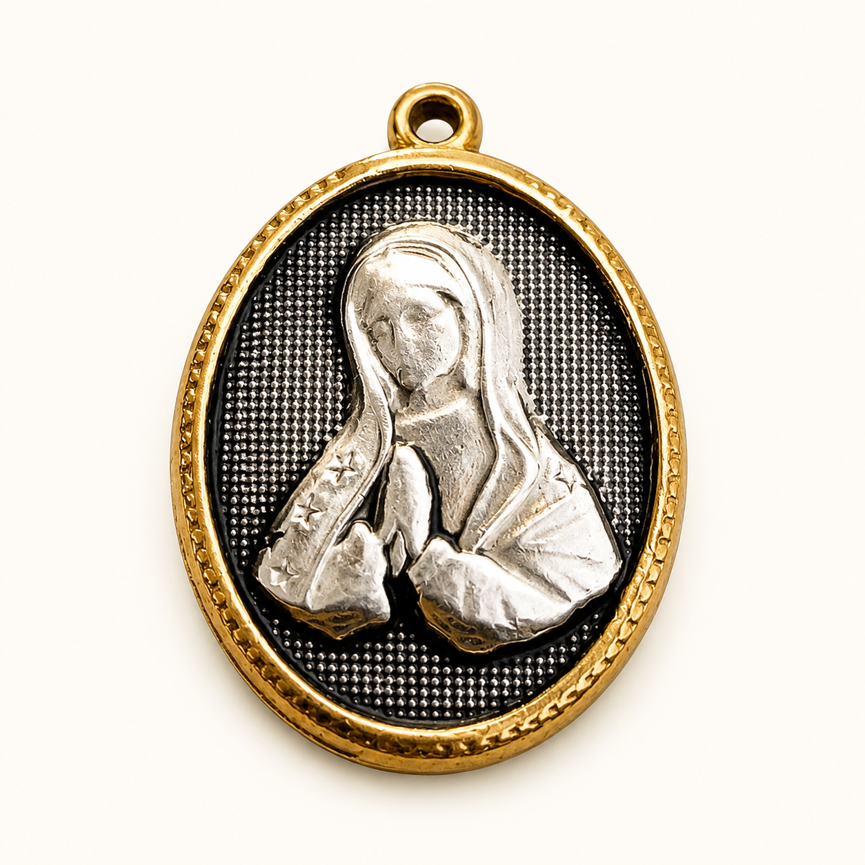 24×16mm Antiqued Virgin Mary Pendant