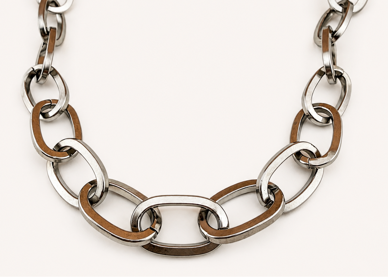 Large Flat Oval Cable Chain - 17.5mm