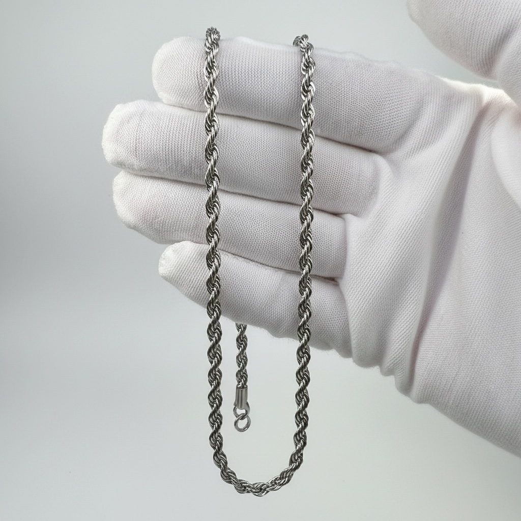 4mm Rope Chain Necklace – 20.7"
