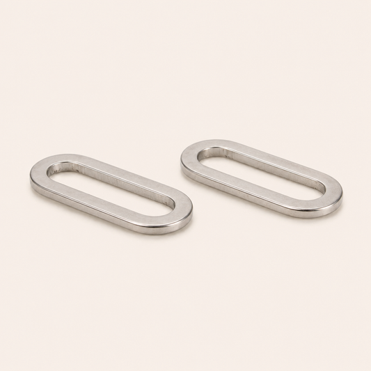 16mm Stainless Steel Oval Linking Rings – Non-Tarnish Connector Links (Pack of 5)