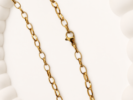18K Gold-plated Cable Chain Necklace