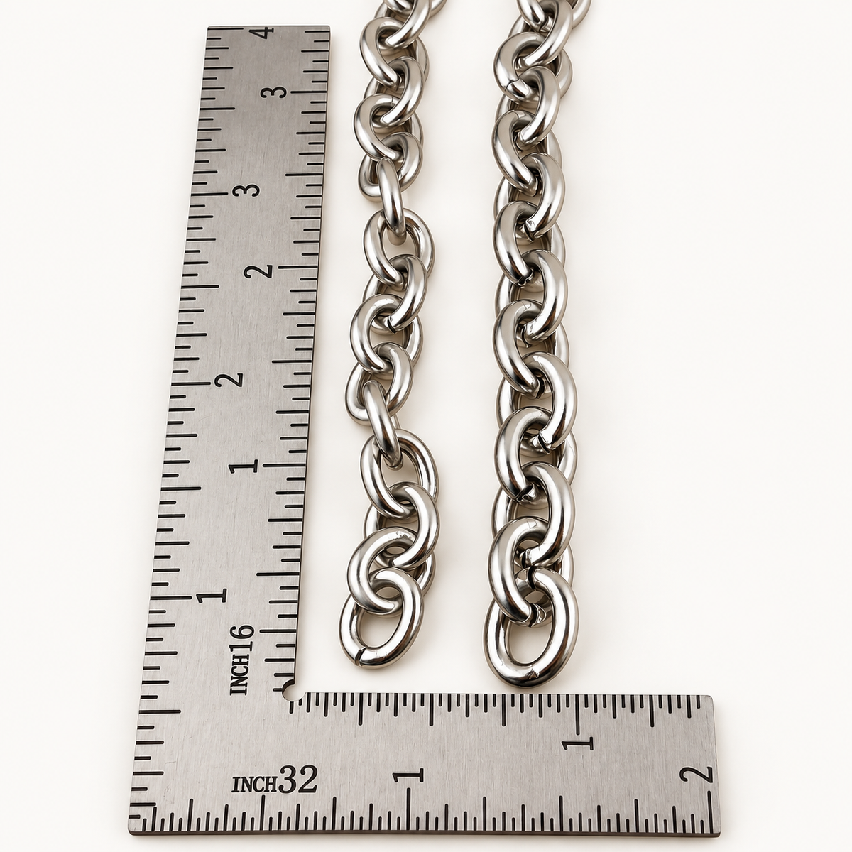 Bold & Thick Heavy Duty Oval Cable Chain – Two Available Sizes (By the Foot)