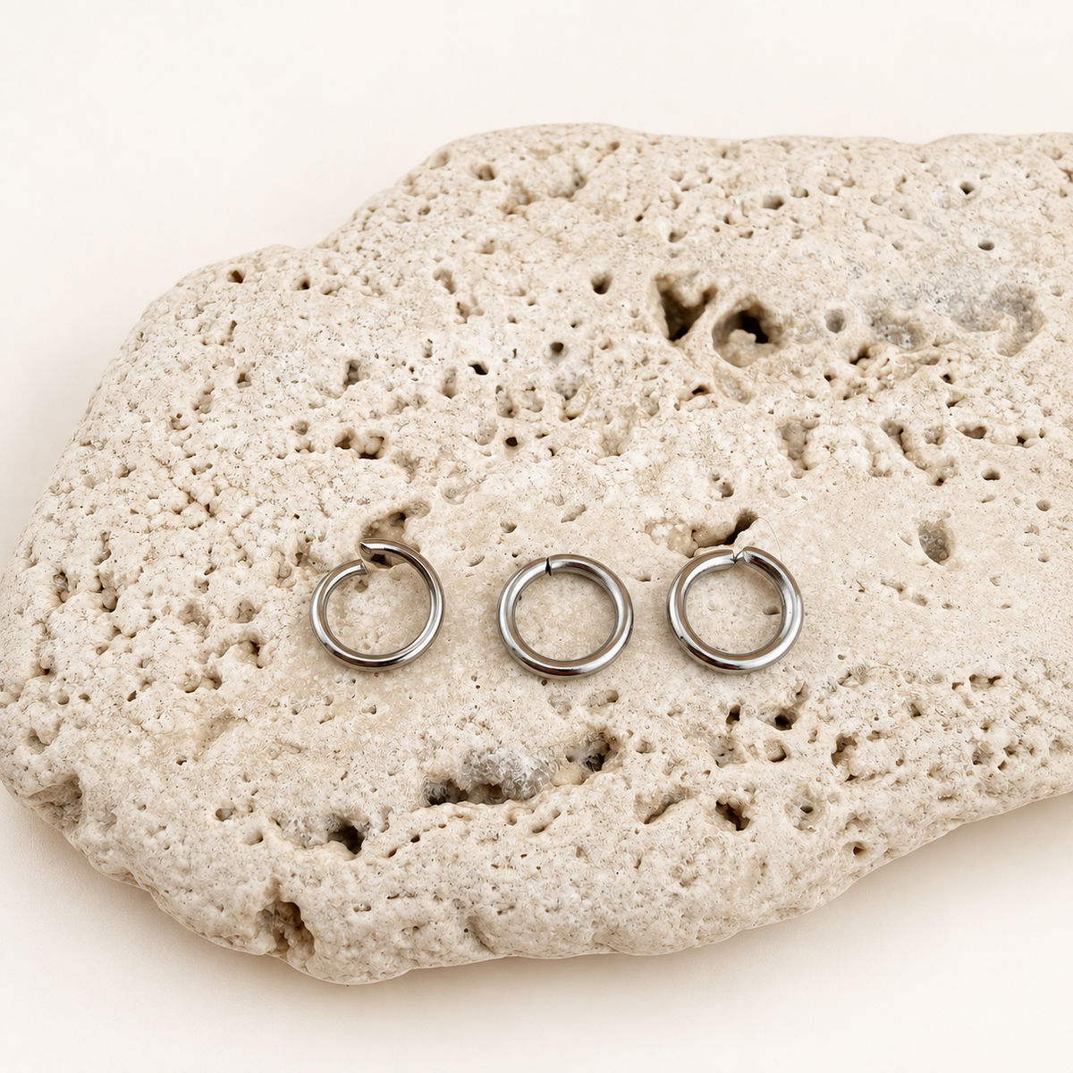 8mm Open Jump Rings - Multiple Gauge Options