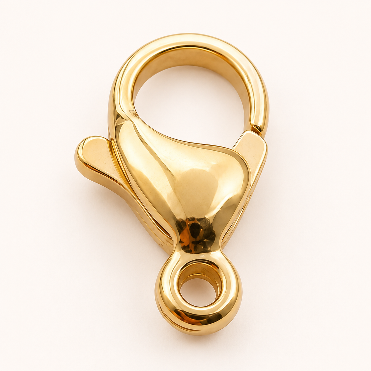 11mm 24K Gold Lobster Clasp