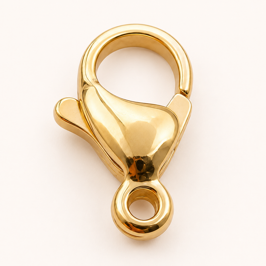 11mm 24K Gold Lobster Clasp