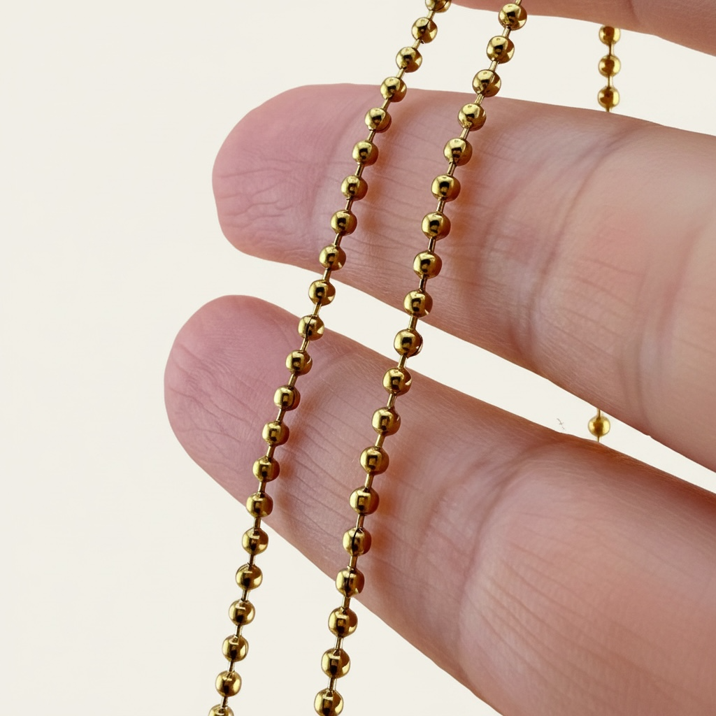Gold Ball Chain - 2mm