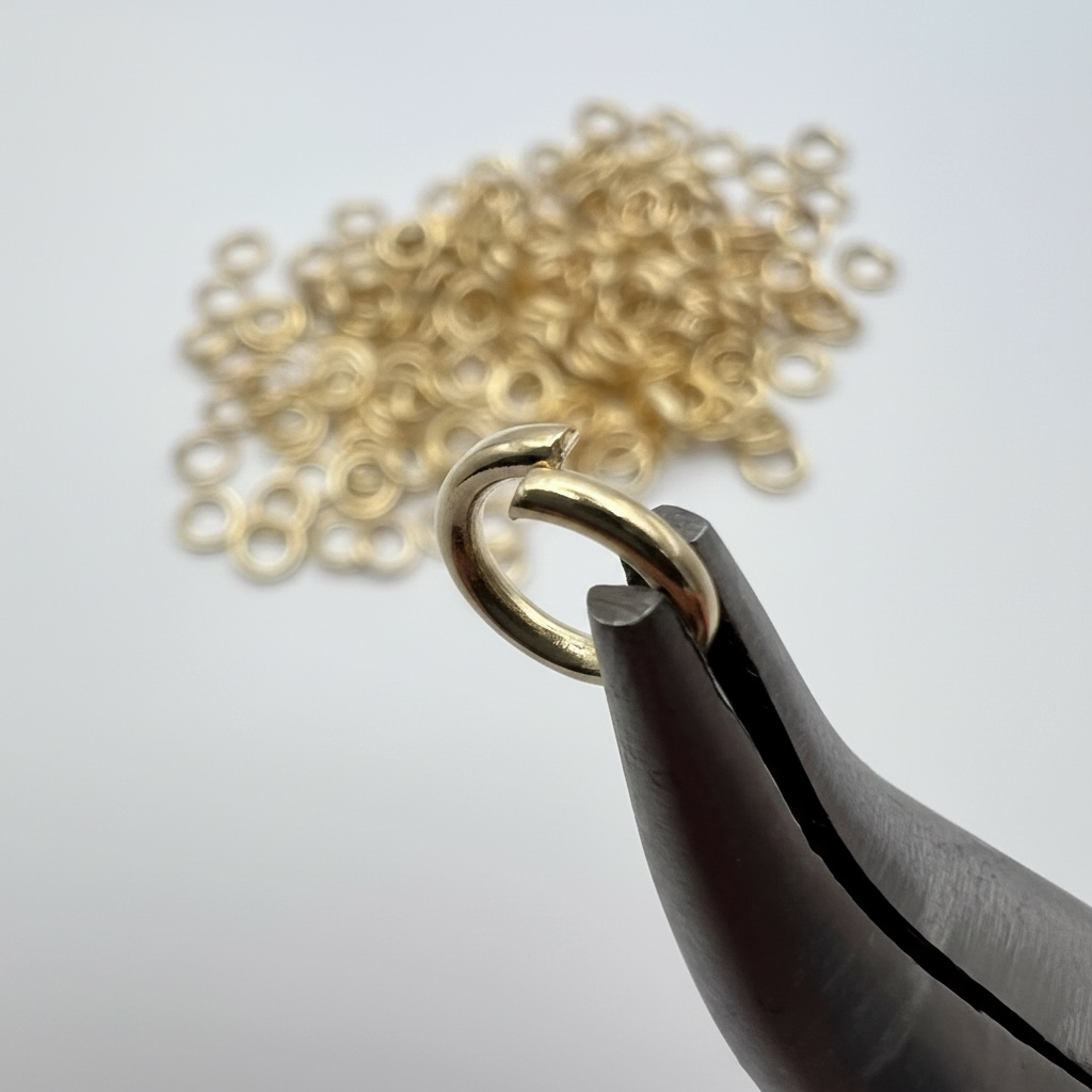8mm • 16 Gauge - 24K Gold Open Jump Rings