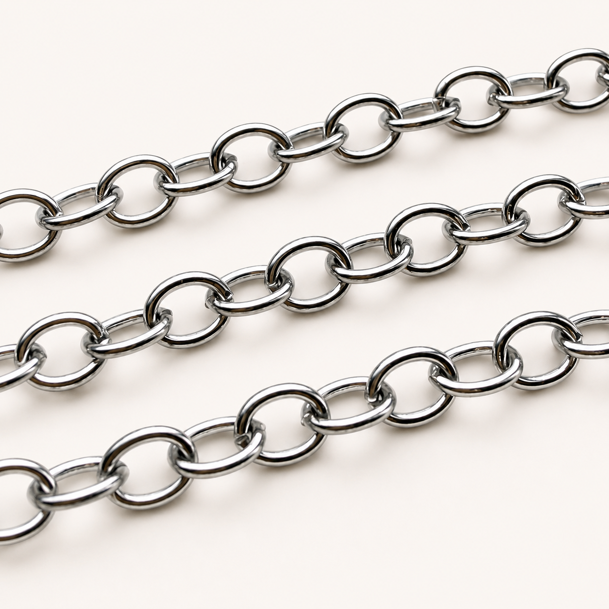 Oval Cable Chain - Multiple Sizes