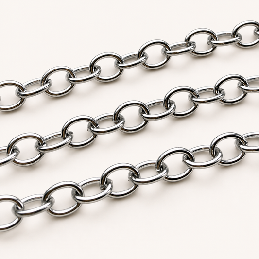 Oval Cable Chain - Multiple Sizes