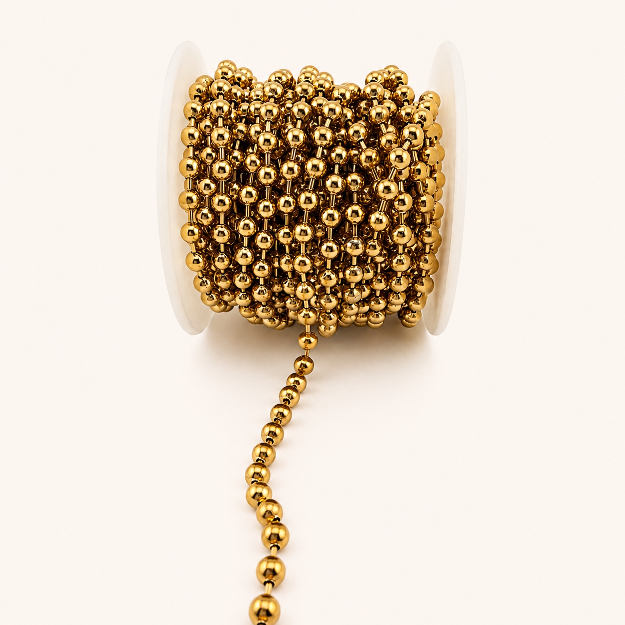 18K PVD Gold Ball Chain – 6mm