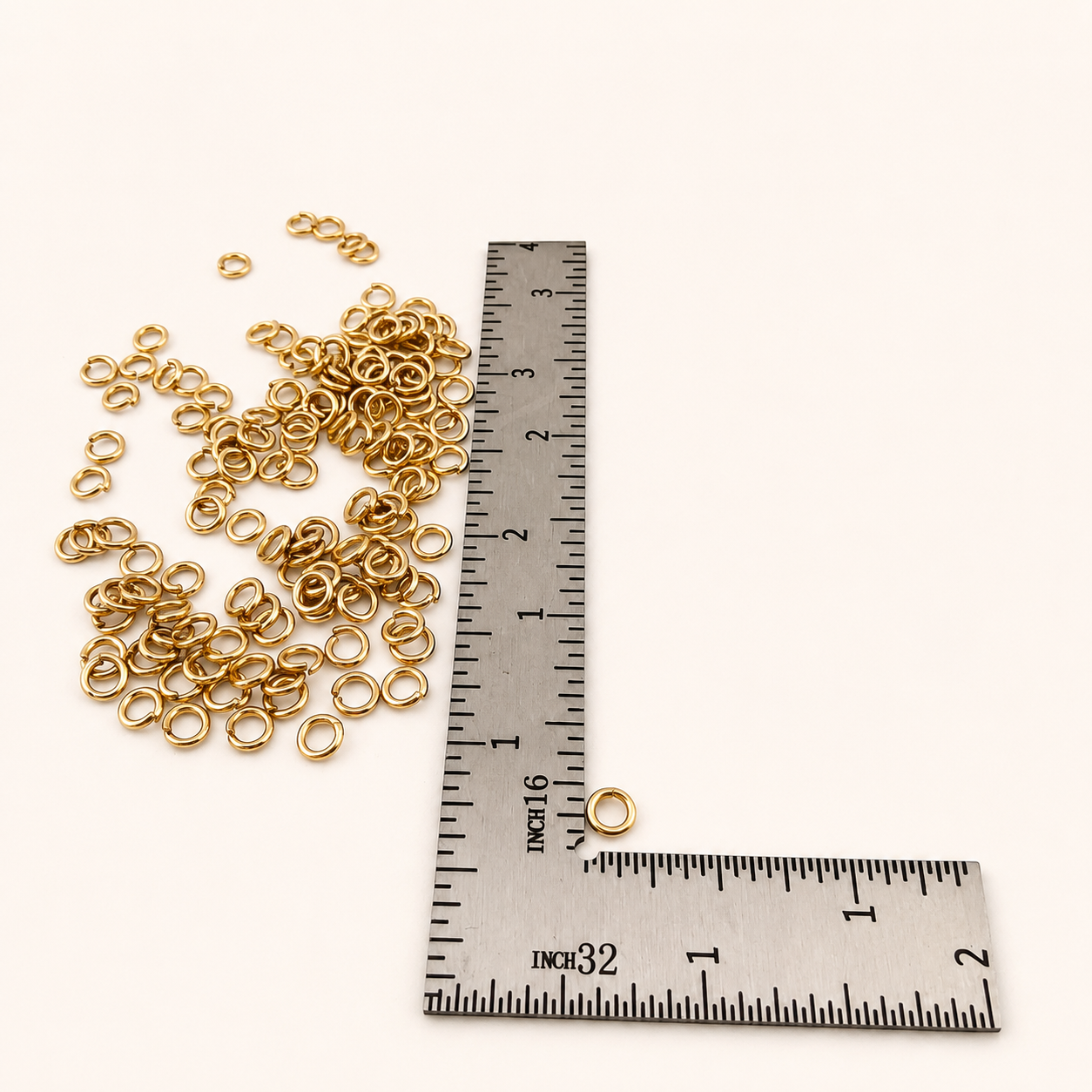 5mm • 18 Gauge - Gold Open Jump Rings (50/100 Packs)