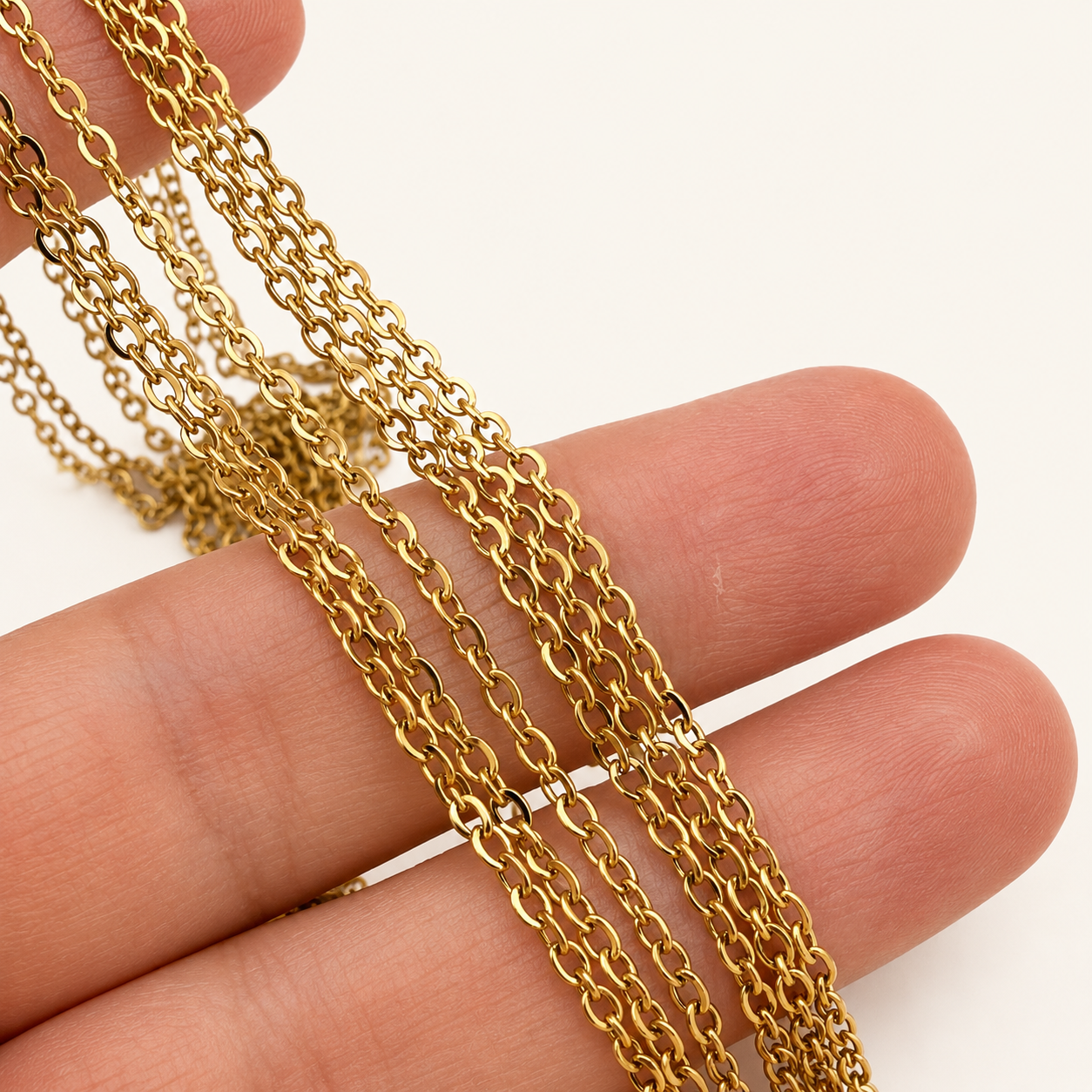 Minimal Cable Chain Necklace – Gold & Silver Finishes