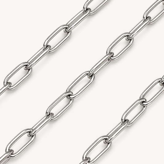 Oval Paperclip Chain – 10x4mm