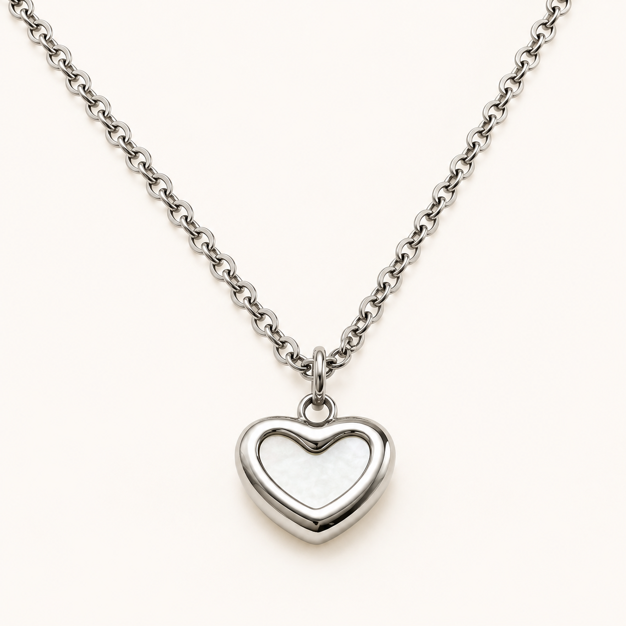 11mm Shell Heart Charm -Gold & Silver Finishes