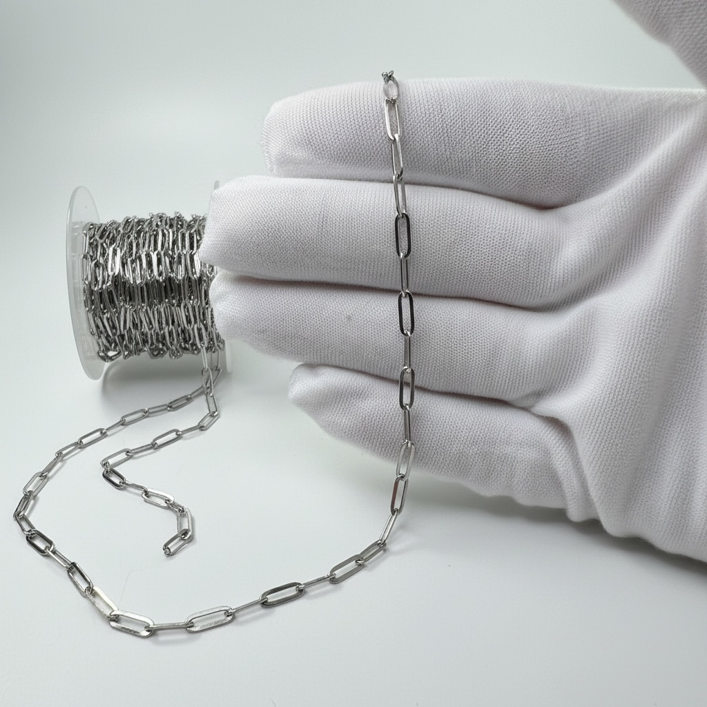 Slim Paperclip Chain – 9x3mm