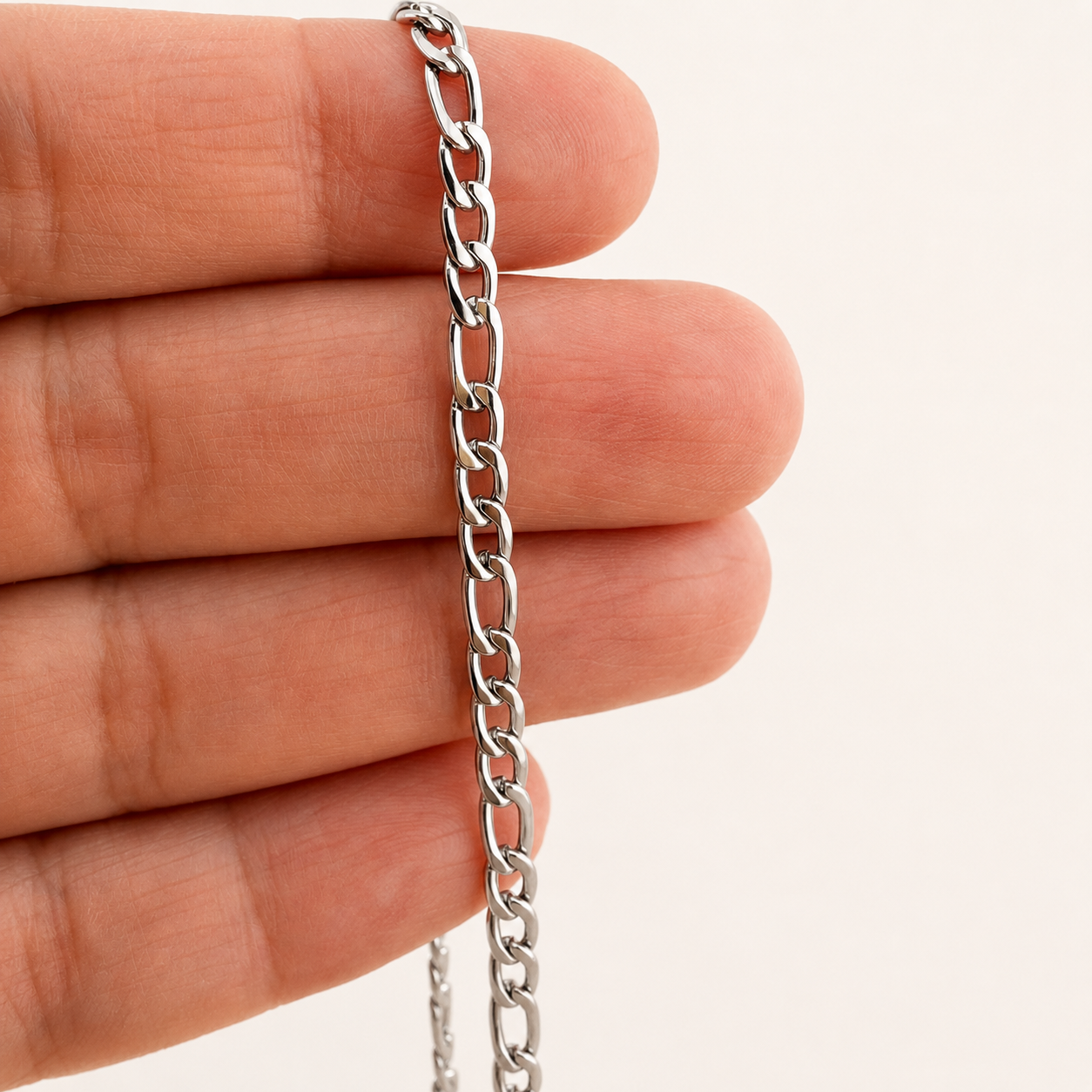 Figaro Chain Necklace - 4mm & 7mm
