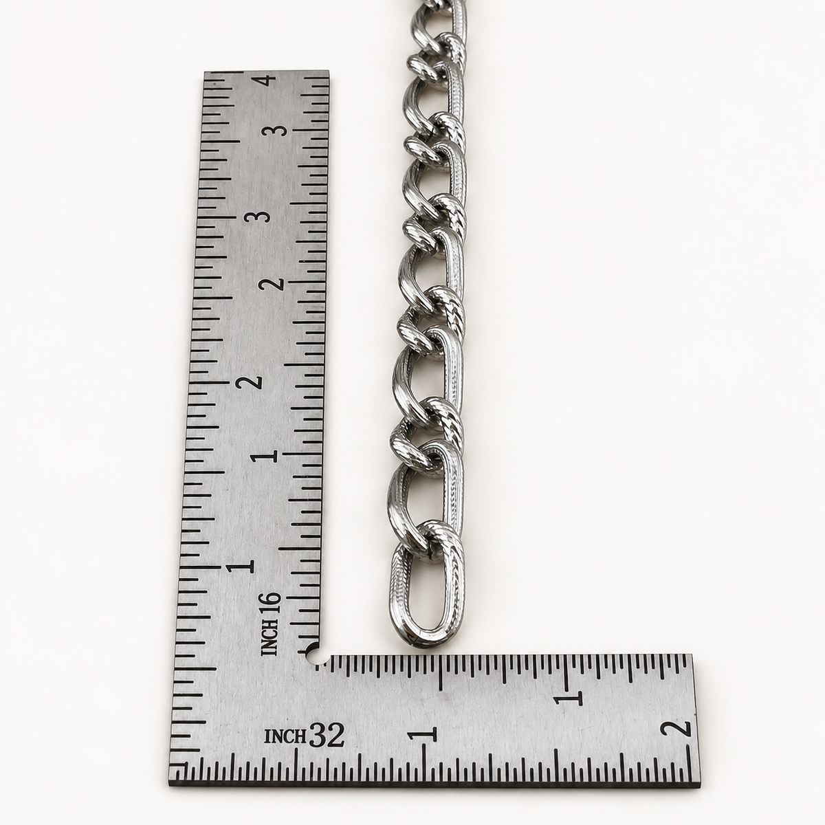 Twisted Textured Curb Chain – 10x8mm & 14.5x8mm Alternating Links