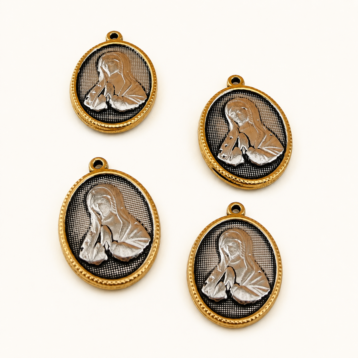 24×16mm Antiqued Virgin Mary Pendant