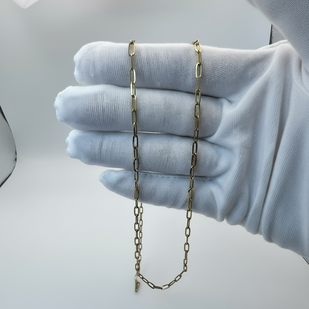 18K Gold PVD Paperclip Chain - 6.5mm