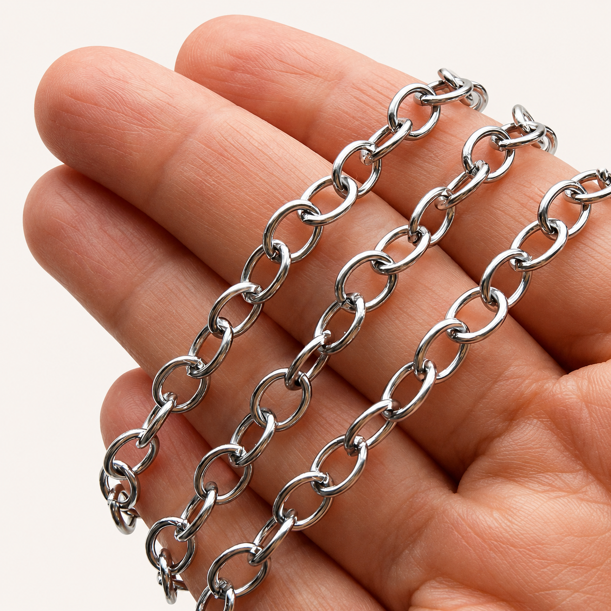 Oval Cable Chain - Multiple Sizes
