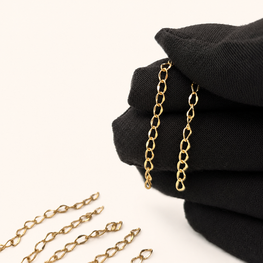 2" Gold Chain Extender (10 Pack)