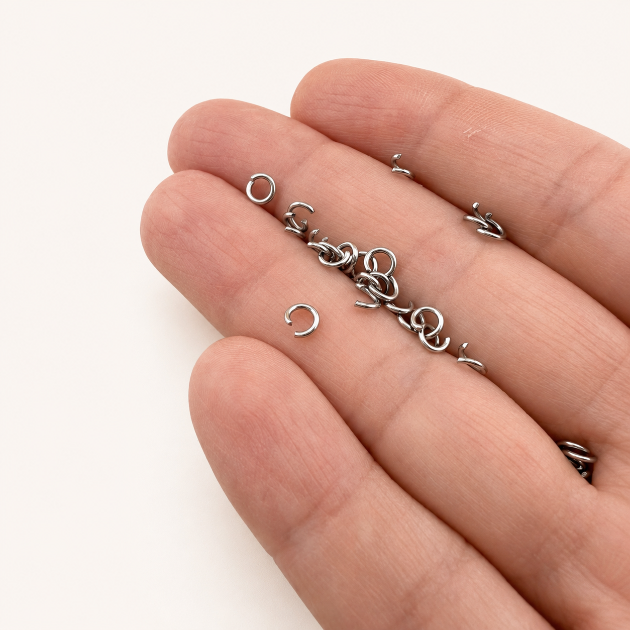 4mm  • 21 Gauge Open Jump Rings