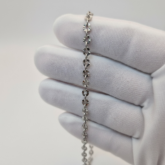 Small Textured Cable Chain - 4.5 x 3.5mm Handmade Style Chain | FB-CH006