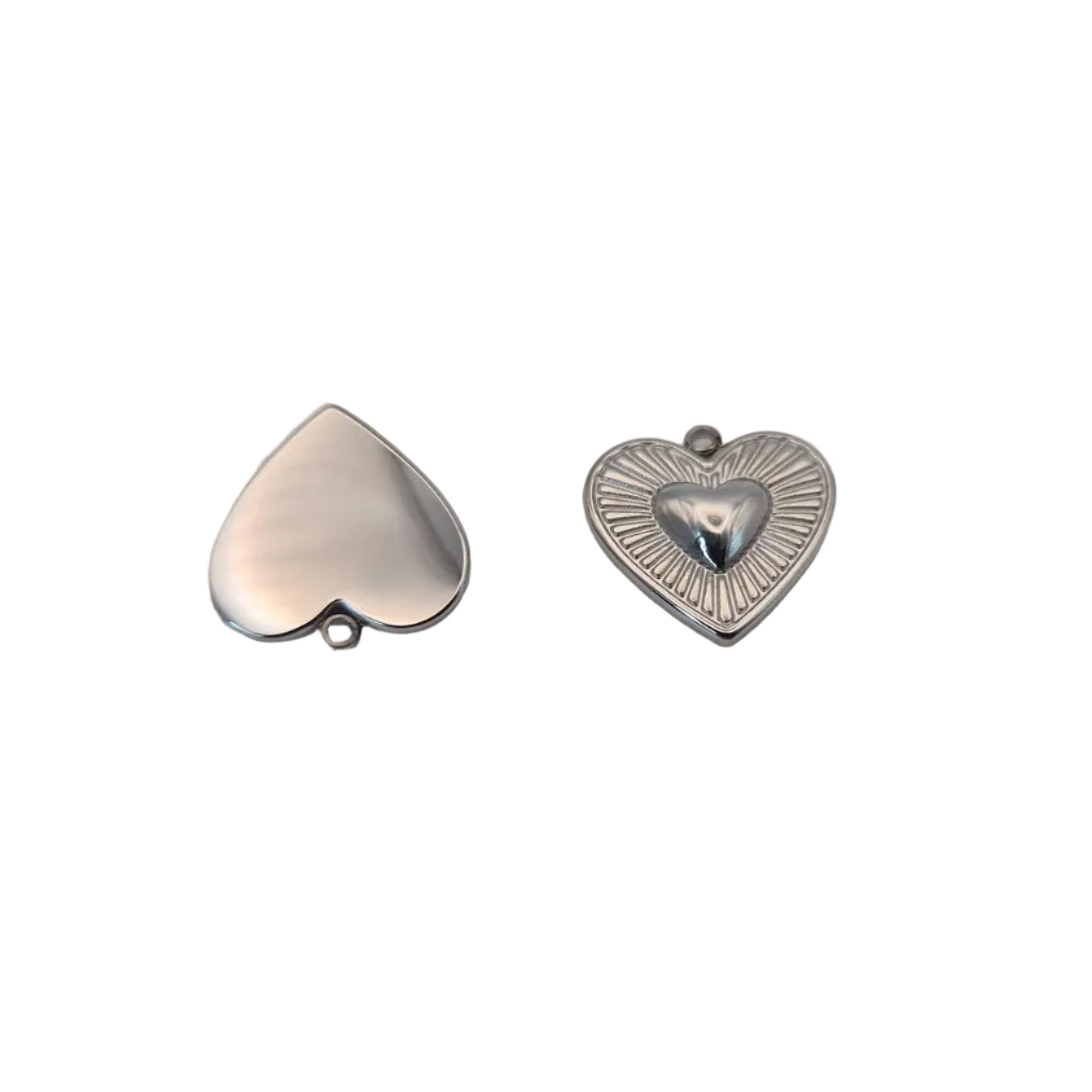 Halo Heart Minimal Charms - 16x15mm