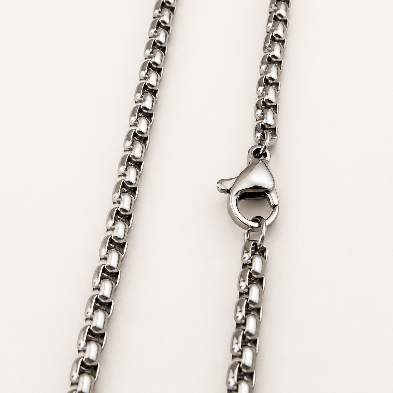 3mm Venetian Box Chain Necklace – 24"