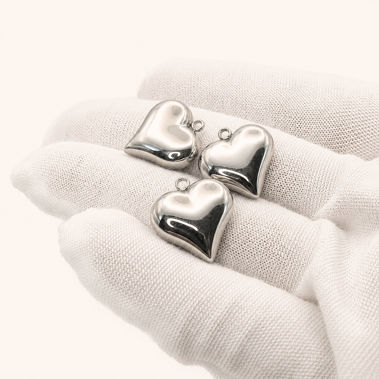 Solid Heart Pendant - 18 x 16mm