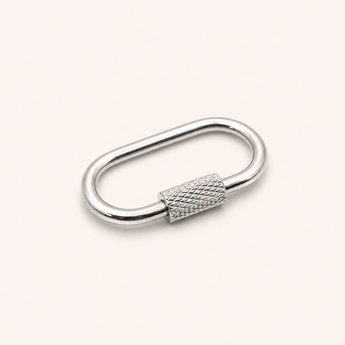 Oval Screw-Lock Charm Holder Carabiner – 21mm & 26mm