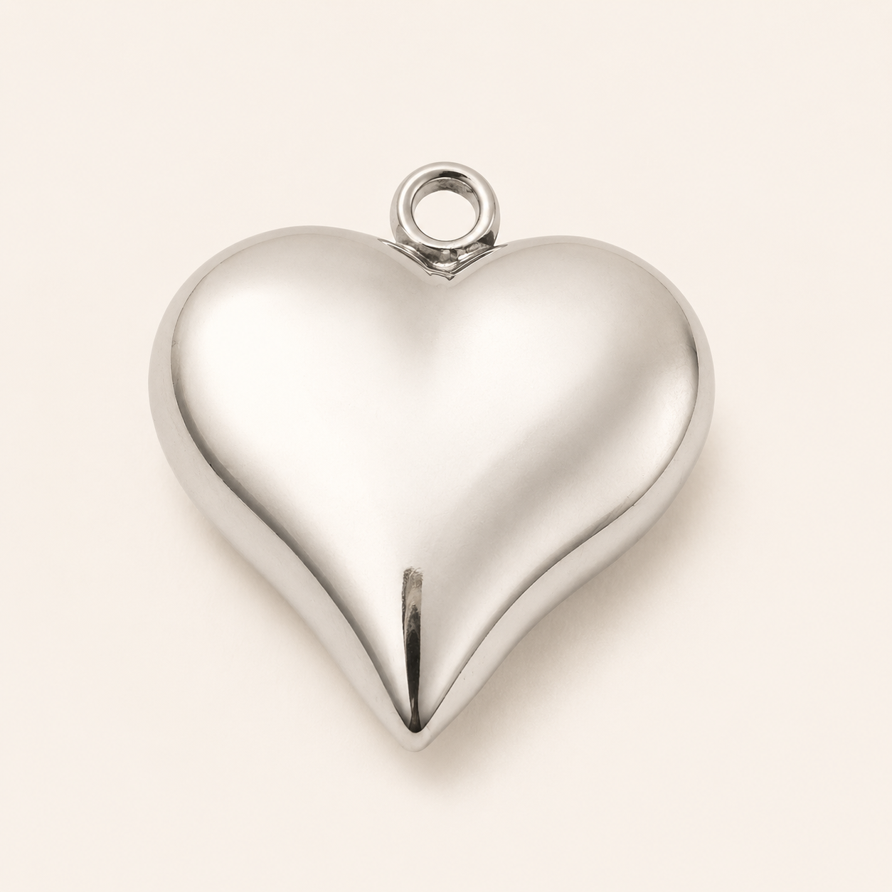 Solid Heart Pendant - 18 x 16mm