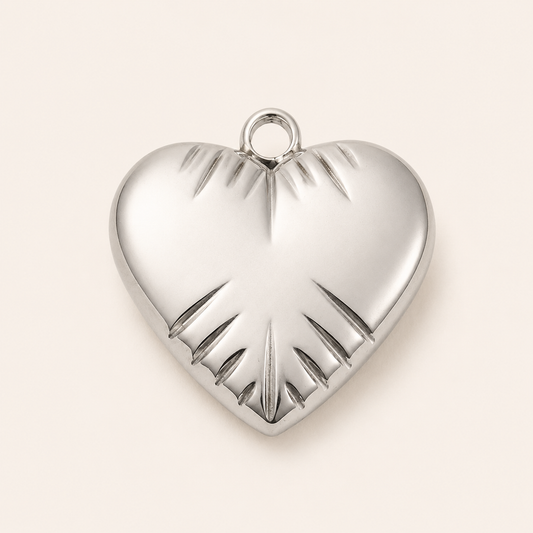 Amore Heart Pendant - 17x16mm