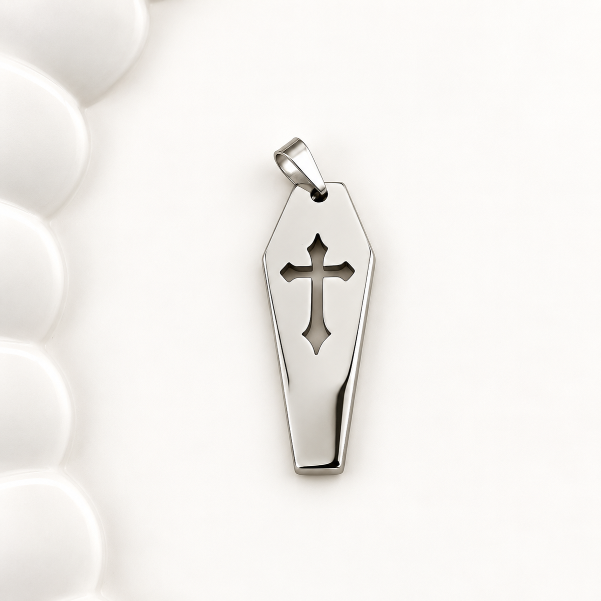 Coffin Cross Charm – 30mm