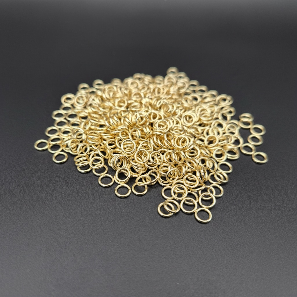6mm • 18 Gauge - Gold Open Jump Rings (50/100 Packs)