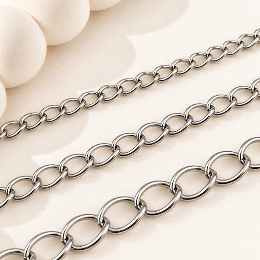 Twisted Extender Chain - Multiple Sizes (By the Foot)
