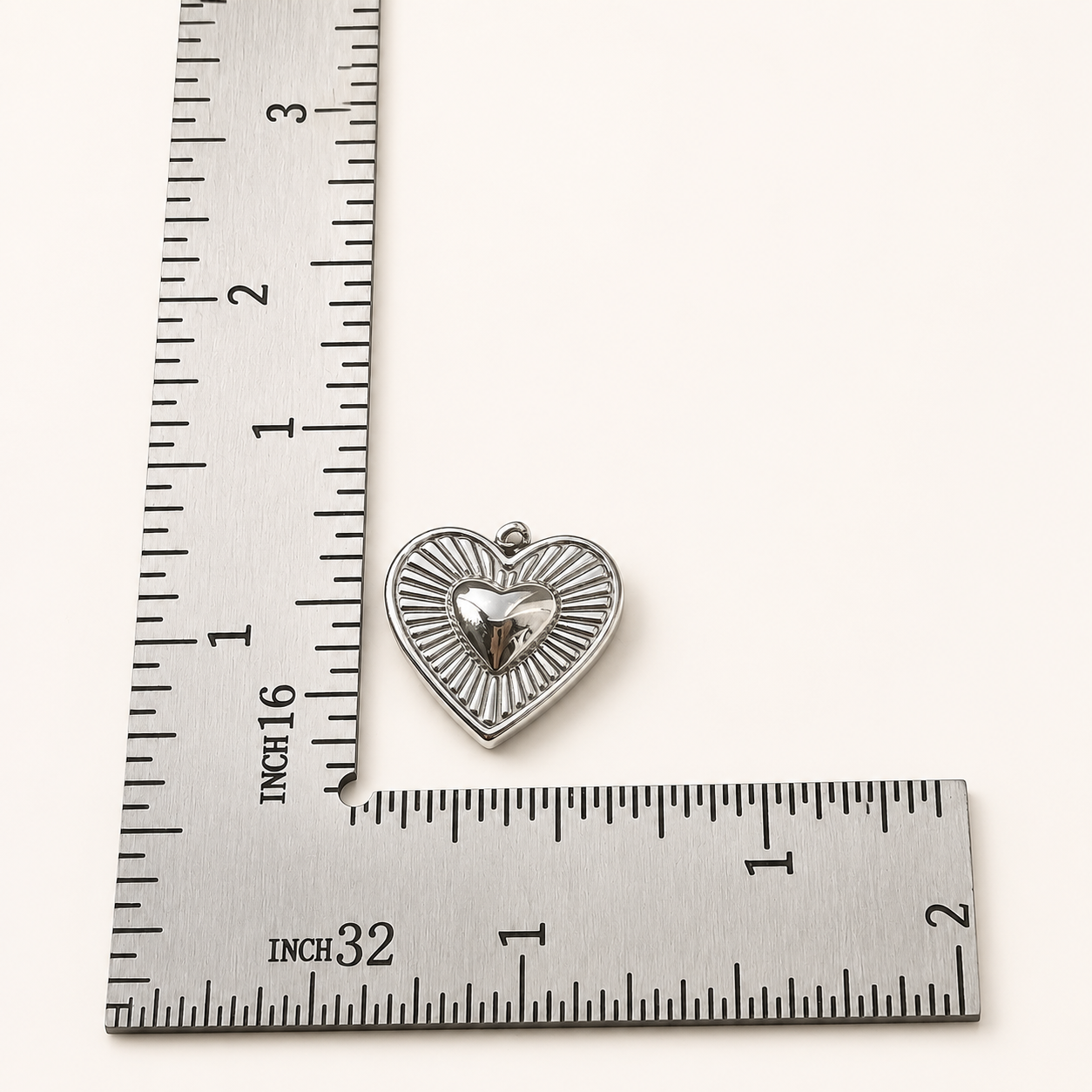 Halo Heart Minimal Charms - 16x15mm