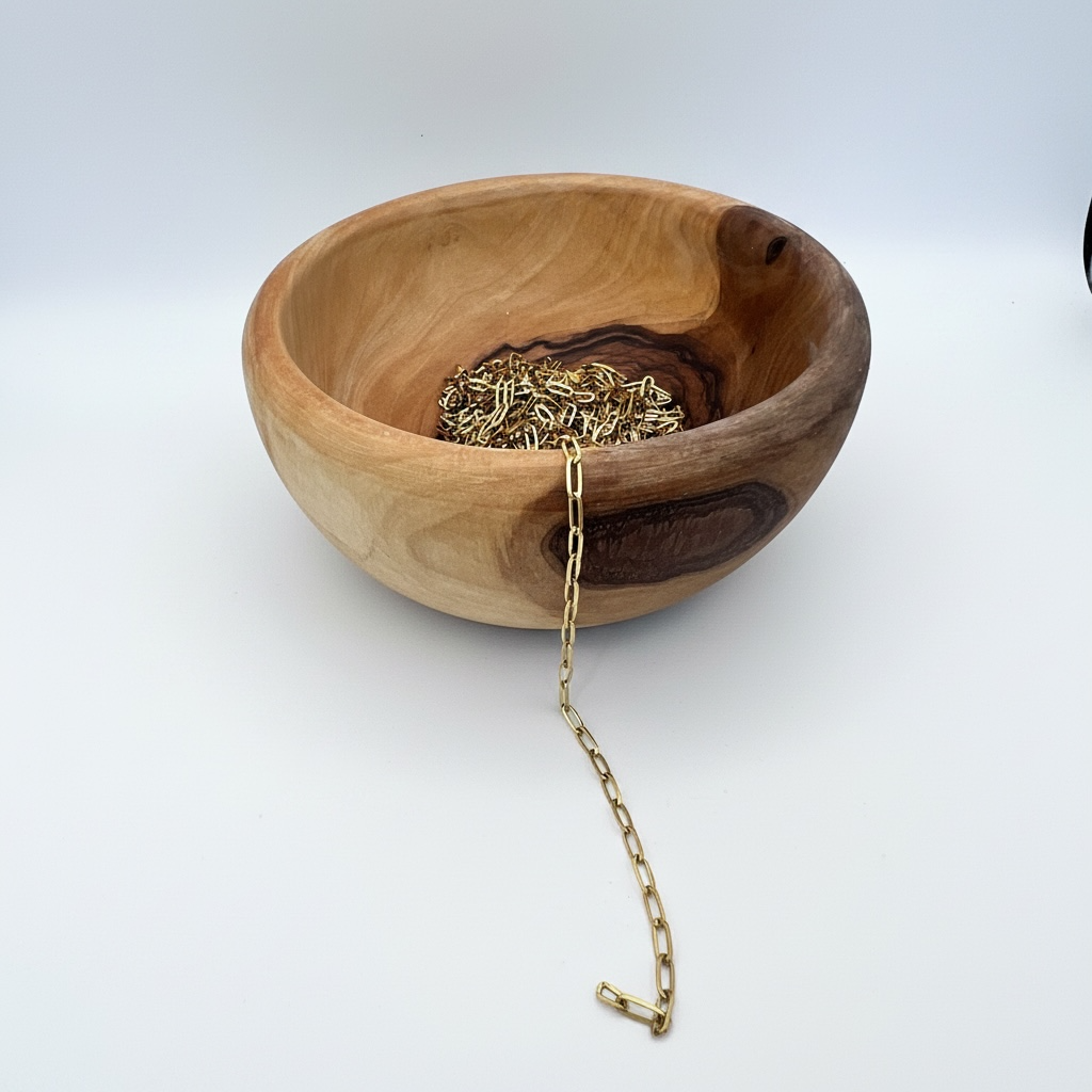 18K Gold PVD Paperclip Chain - 6.5mm