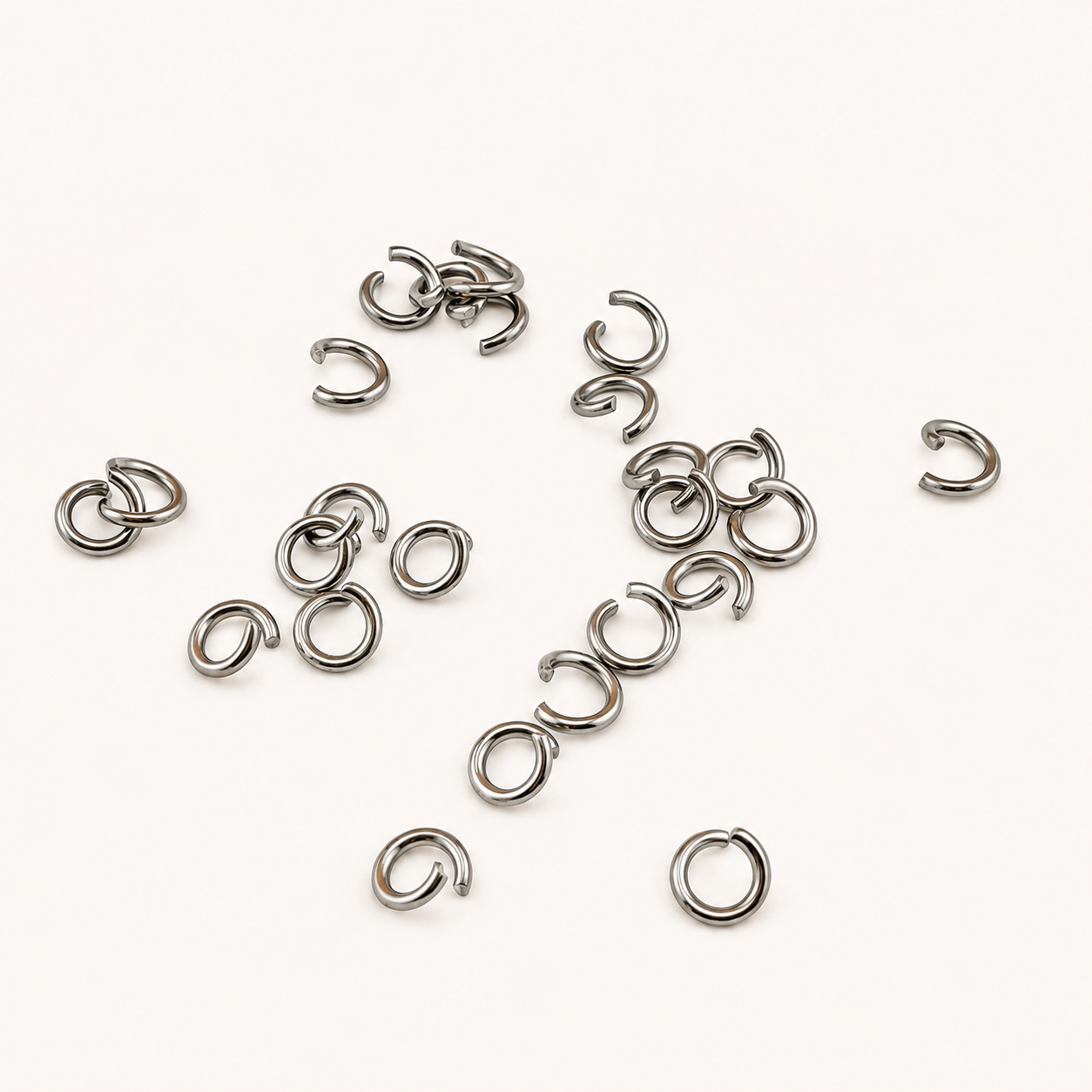 4mm  • 21 Gauge Open Jump Rings