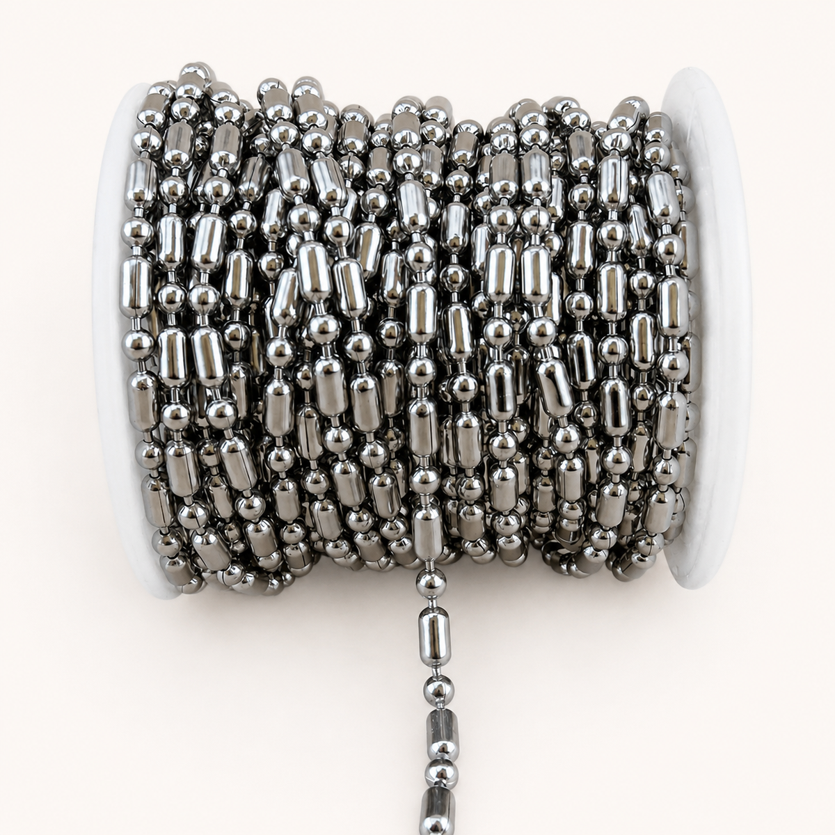 Tube & Ball Chain – 3mm (By the Foot)
