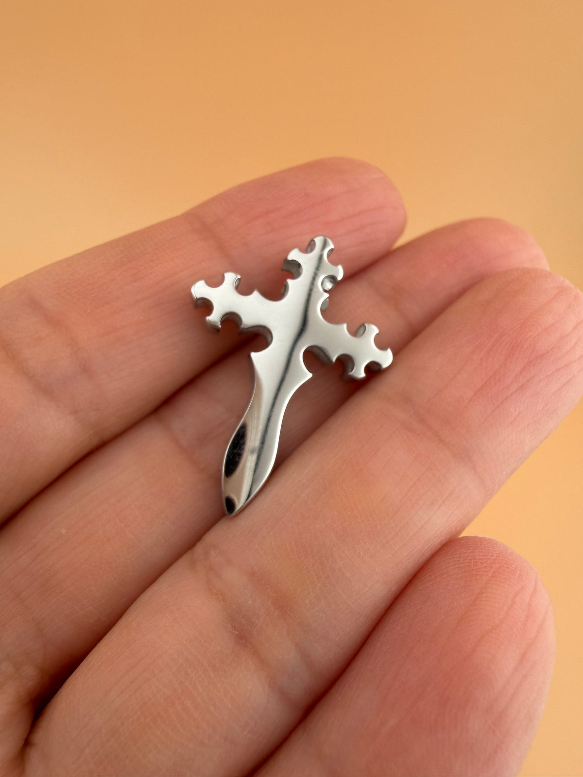 Warrior Blade Cross Pendant - 27.5x20mm