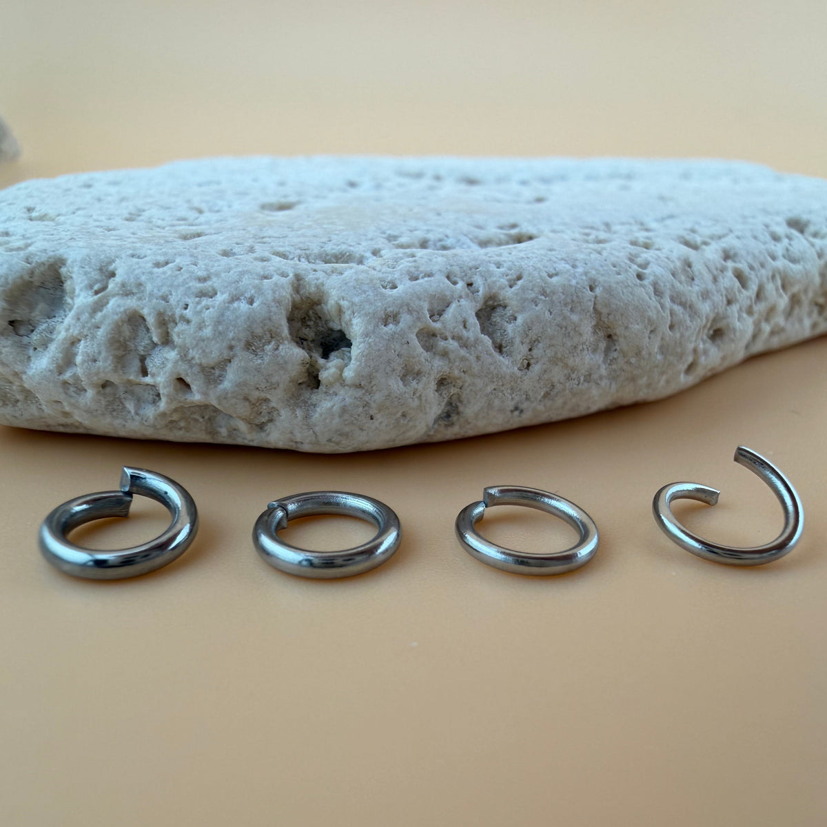 7mm Open Jump Rings - Multiple Gauge Options