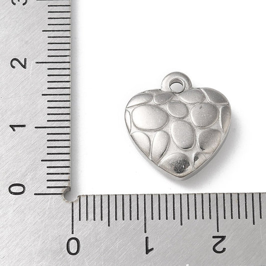 Spotted Heart Pendant - 15mm