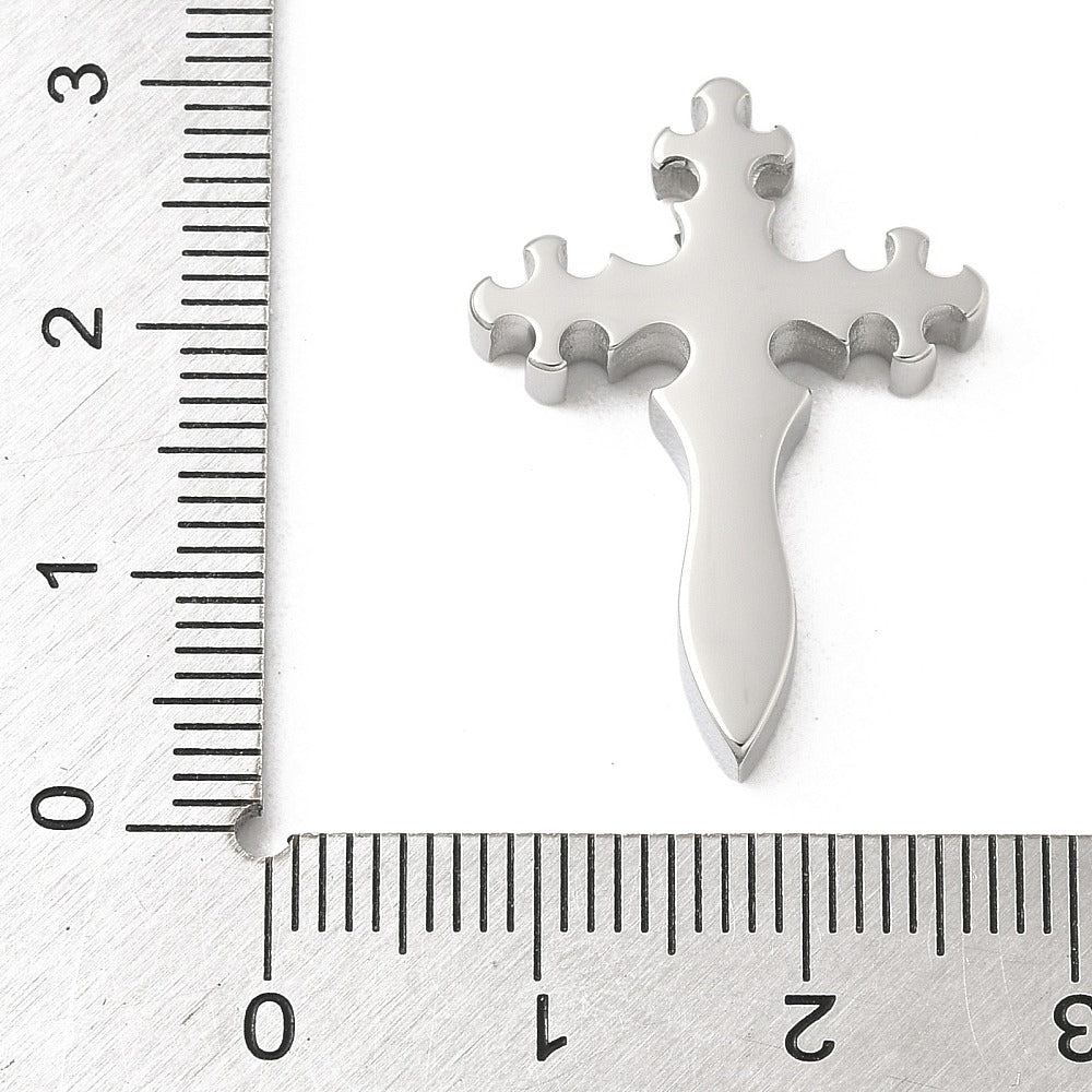 Warrior Blade Cross Pendant - 27.5x20mm